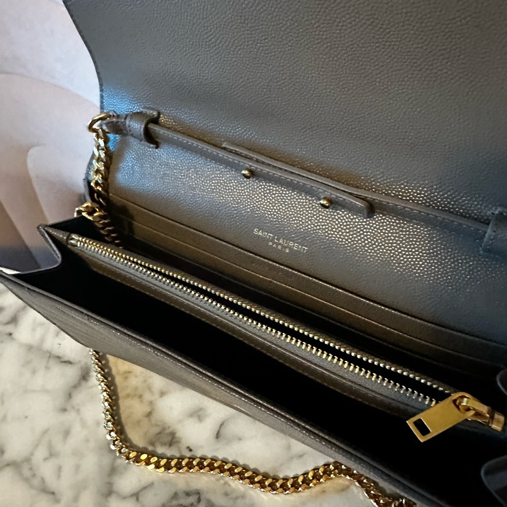 Yves St Laurent wallet chain bag Grey - Picture 5 of 5